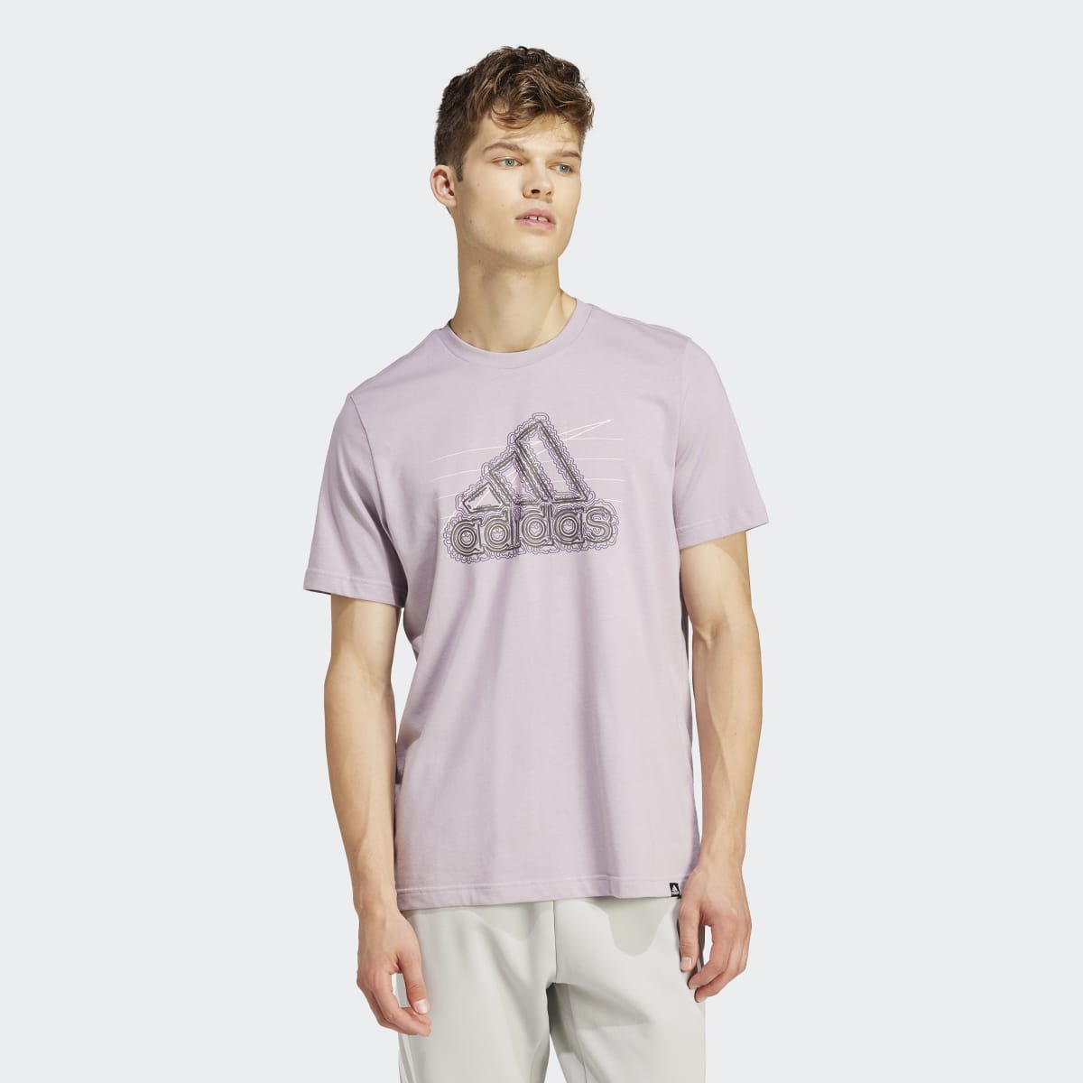 Camiseta rosa adidas 2025 hombre