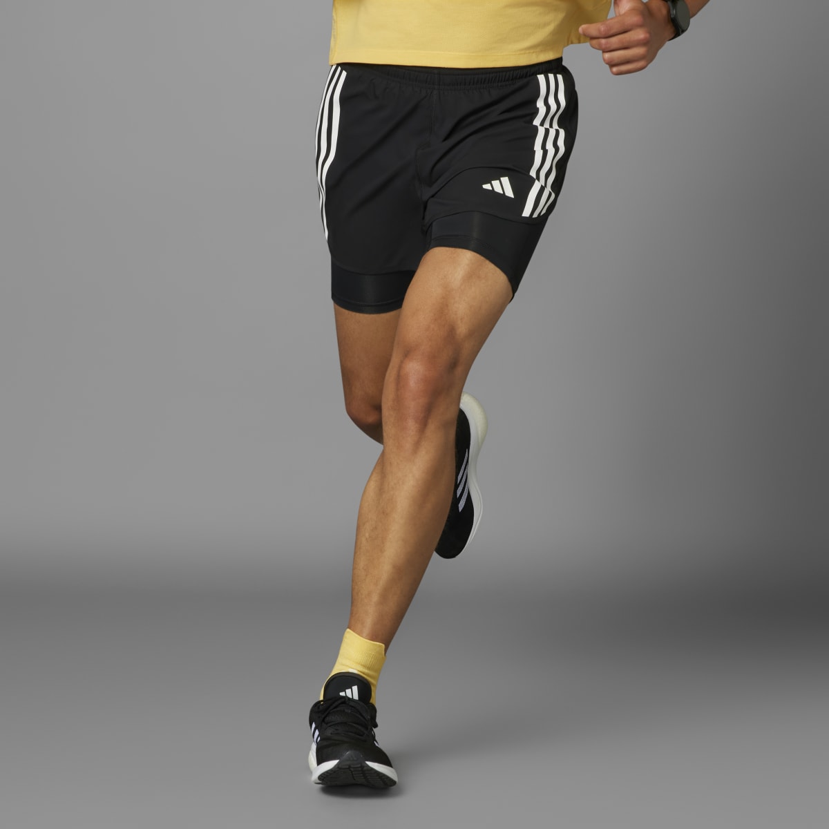 pantalón corto 2 en 1 de running hombre otr e 3s 2in1 s adidas performance  comprar online –